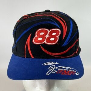 Vintage Dale Jarrett Hat Cap Snap Back NASCAR Competitors View 88 Swirl 90's RYR